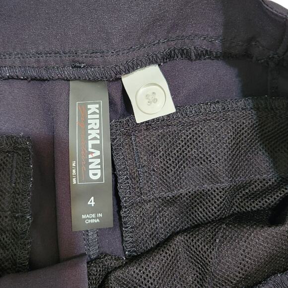 Kirkland Signature Black Ankle Stretch Straight Travel Work Dress Pants Size 4 - Picture 8 of 8
